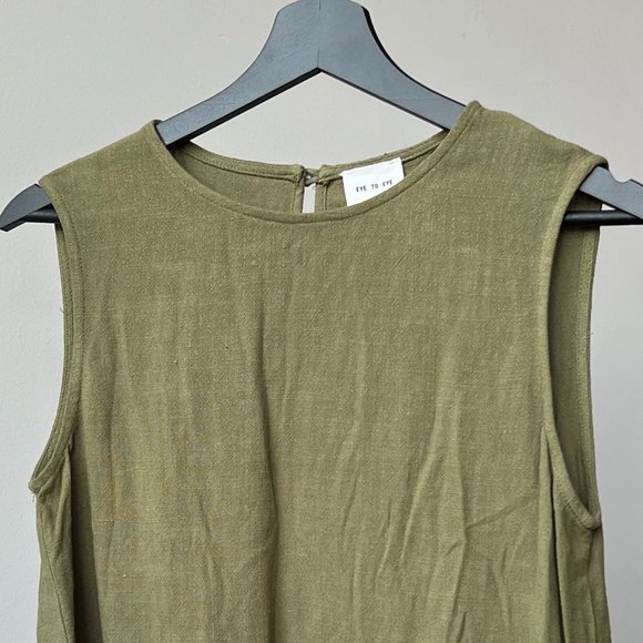 NWT Women's Linen Muscle Tee - Eye to Eye | Size Small - Picture 7 of 11